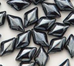 Бусина GemDuo, гематит- фото