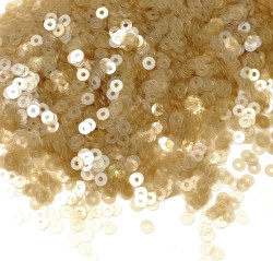 Пайетки 3мм плоские Beige Scuro L4
