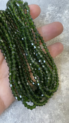 Биконусы, 4 мм., зелёные, 50 шт.