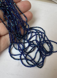 Шпинель 3 мм., 1 нить, синяя АВ