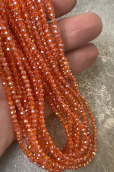 Рондели  2 мм., оранжевые АВ (полнити)