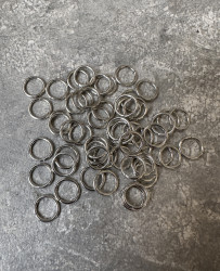 Соединительные колечки, без покрытия, серебро,8 мм.,10 шт.