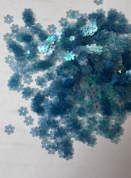 Пайетки Motivo Roselline 5 мм , синие