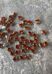 10 штук, шатоны Preciosa Maxima 4 мм., оранжевые, Sun