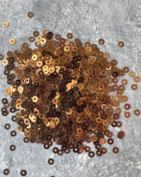 Пайетки 2мм., бронза тёмная