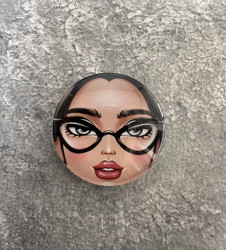 кабошон "личико", 25 мм.