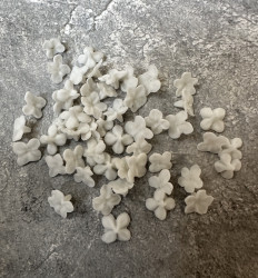 Цветы сирени, белые, 10 штук - фото