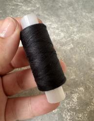 Нитки швейные, прочные, чёрные